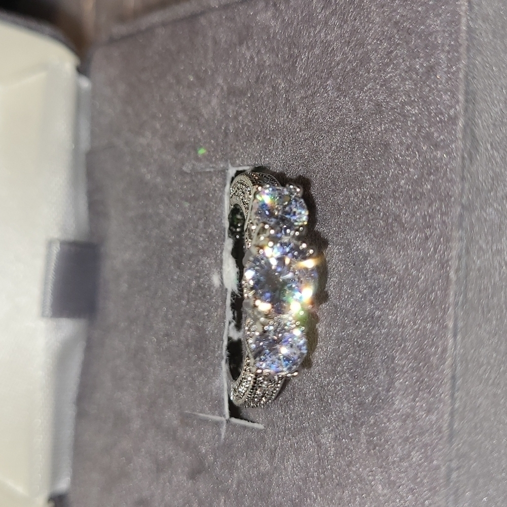 925 Silver with Diamonds Women's Ring